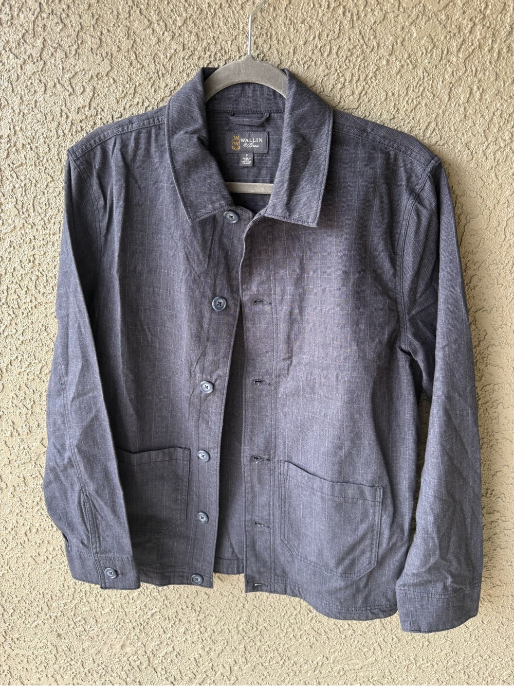 Wallin & Bros. Men's Slate Navy Work Shirt Jacket